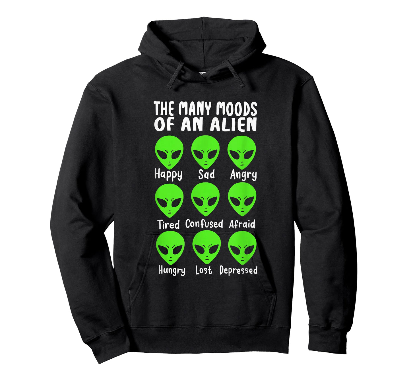 Funny Alien Life The Many Moods Of An Alien T-Shirt