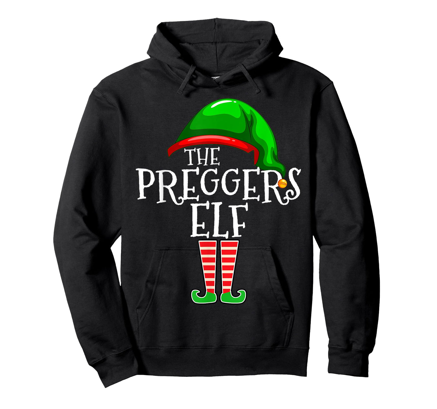 Preggers Elf Group Matching Family Christmas Gift Pregnant T-Shirt