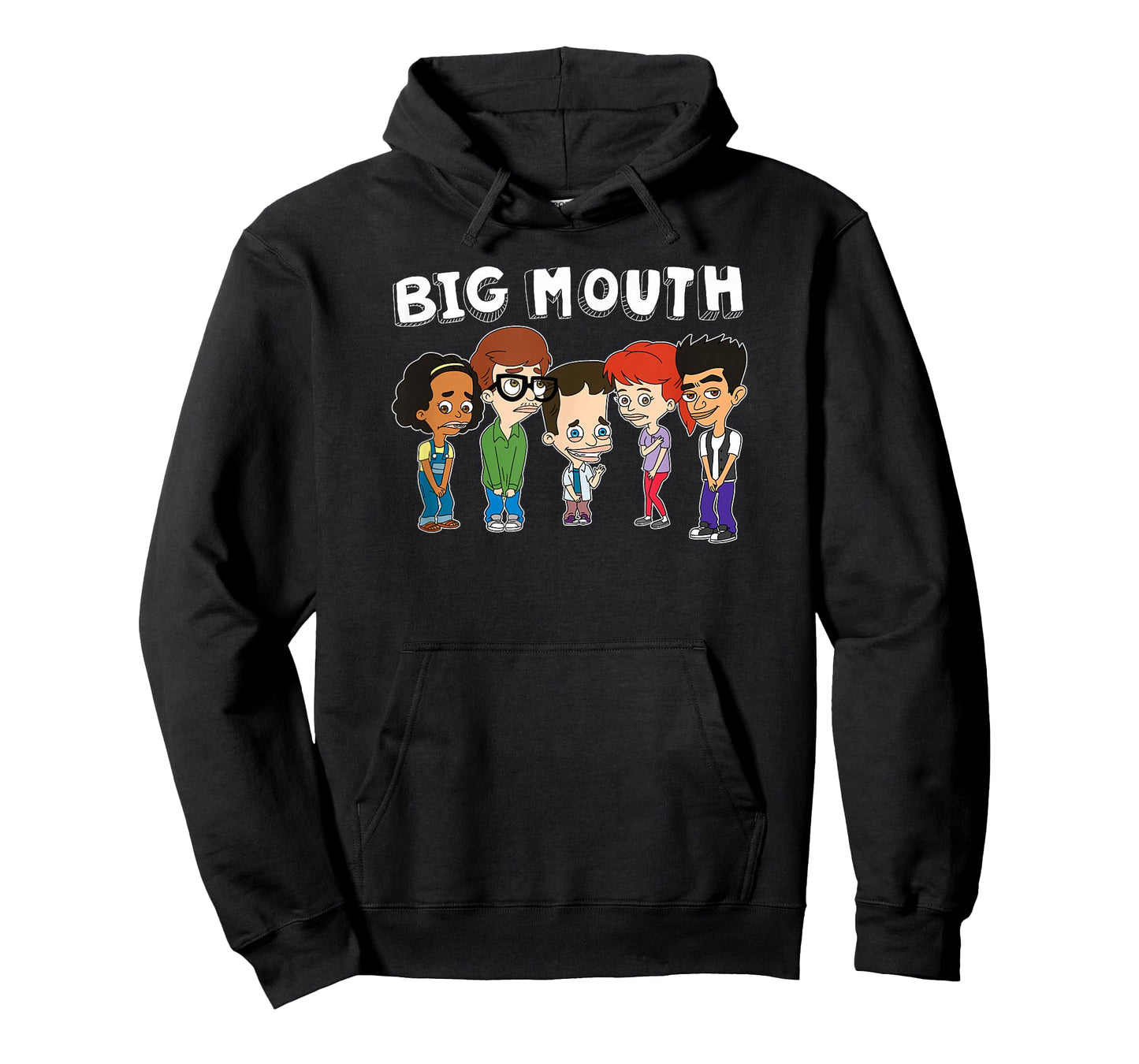 Big Mouth Main Characters Awkward Group Shot Big Logo T-Shirt