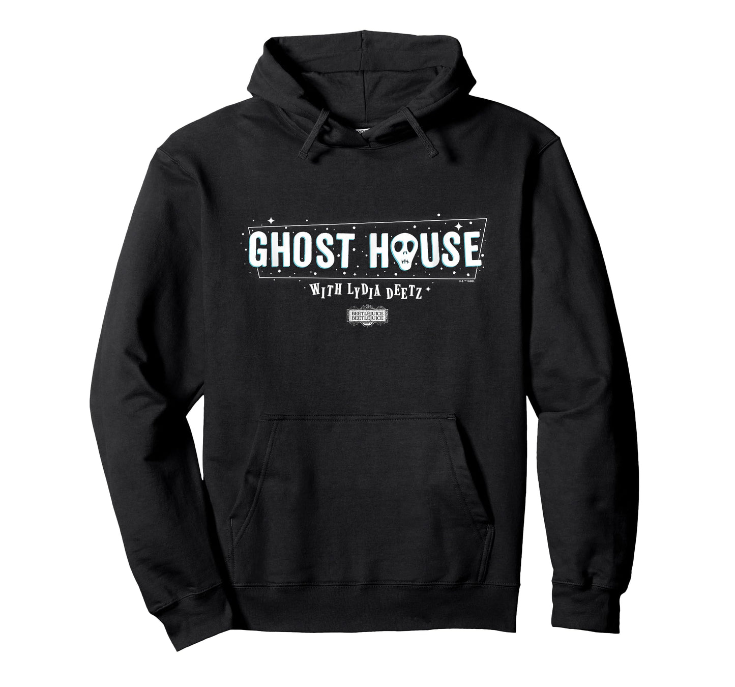 Beetlejuice Beetlejuice Ghost House With Lydia Deetz Logo T-Shirt