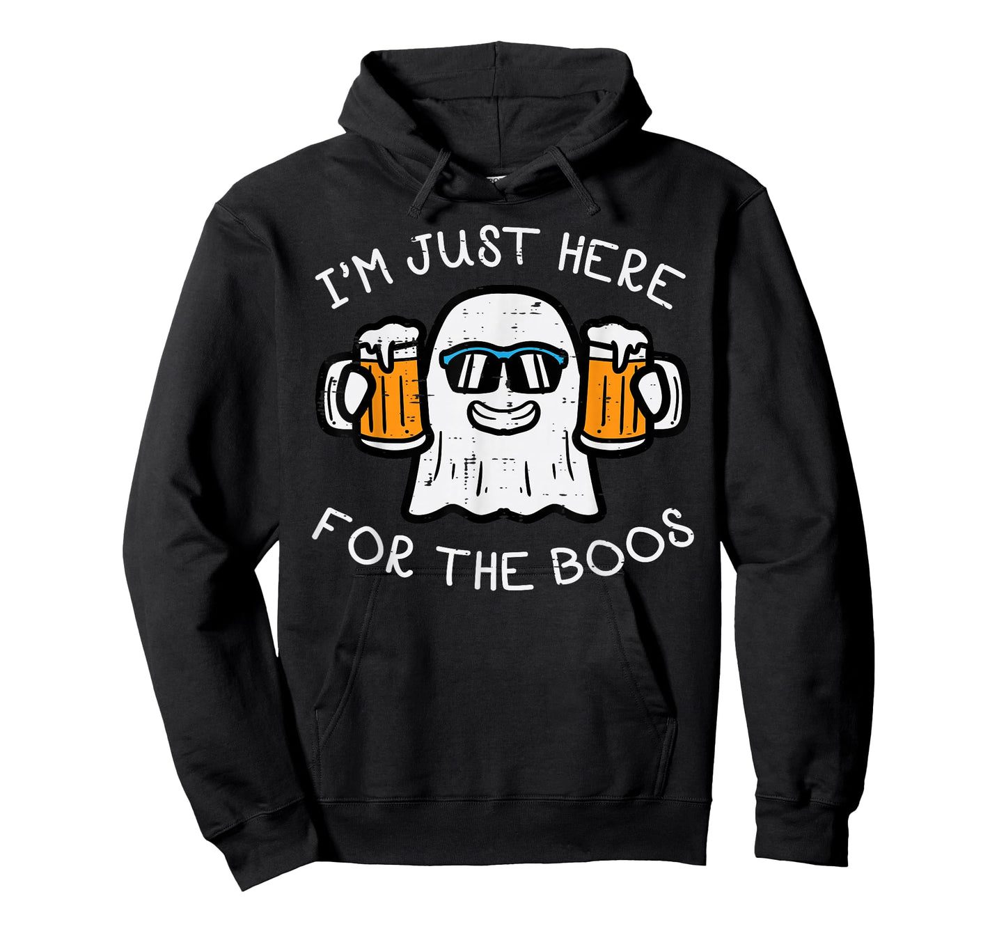 Halloween Just Here For Boos Ghost Funny Costume Men Women T-Shirt
