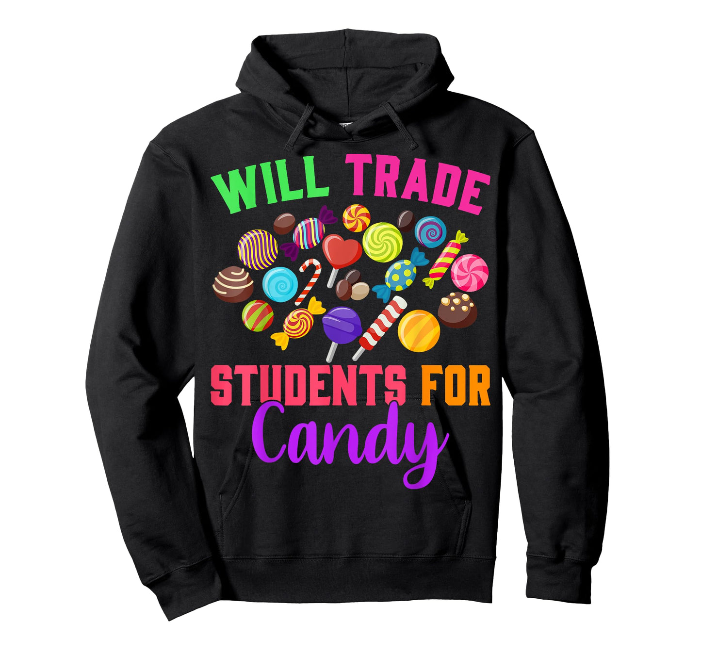 Will Trade Students For Candy Teacher Joke Halloween Costume Men Women T-Shirt