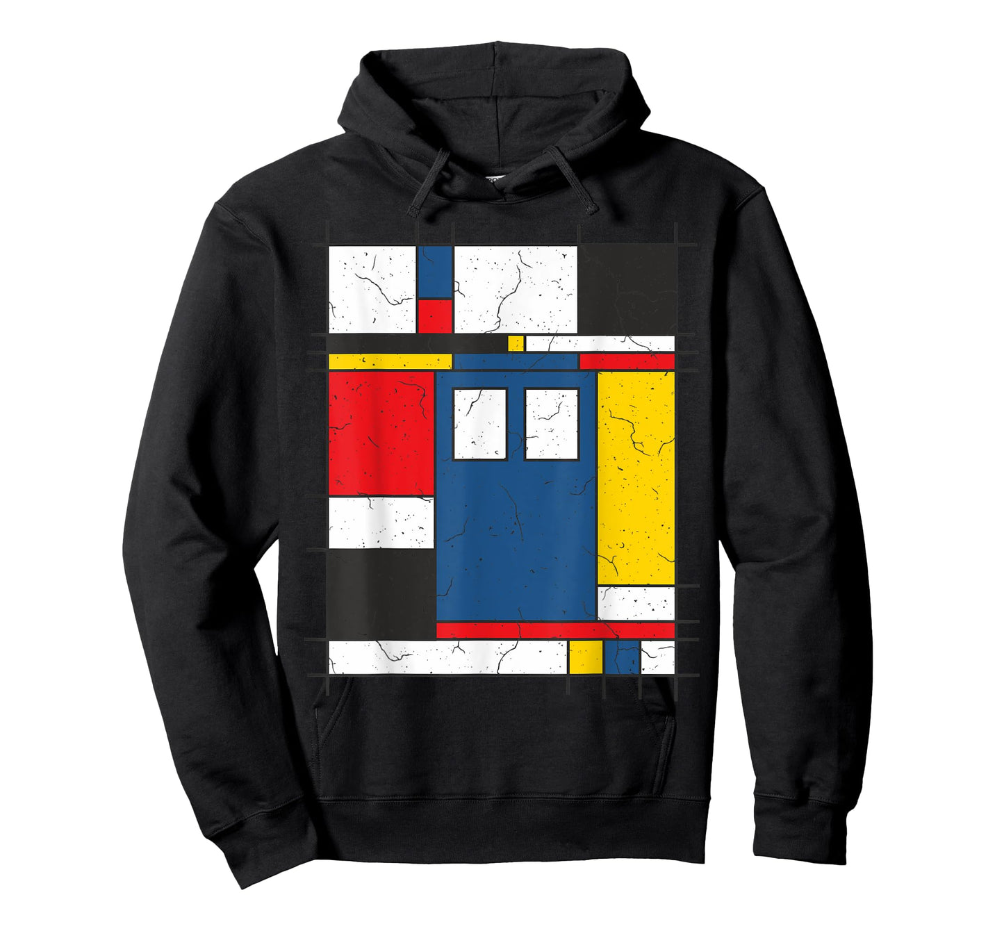 De Stijl Love The Blue Police Public Call Box 2 - Fan Fun T-Shirt