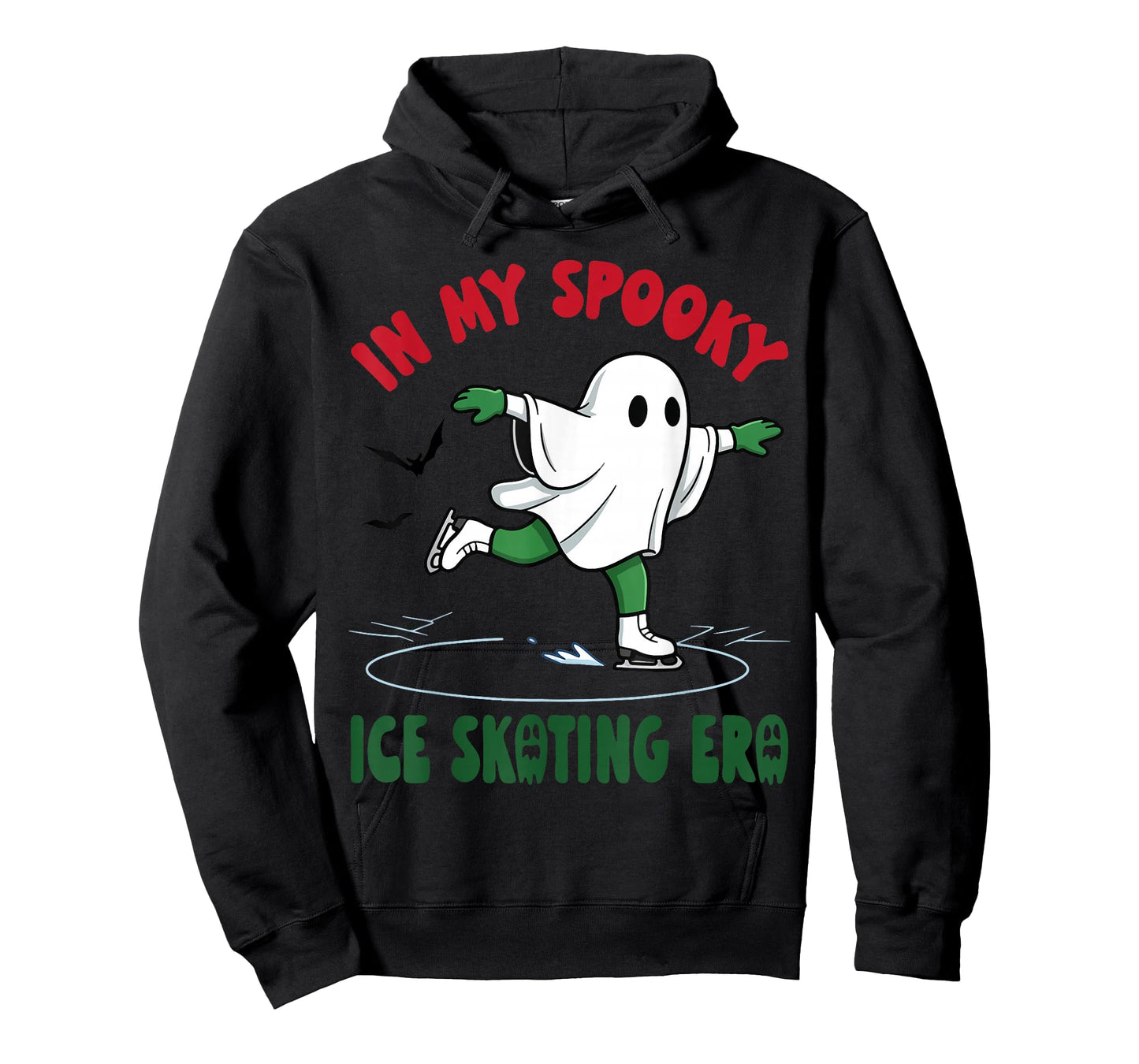 in My Spooky Ice Skating Era Ghost Skater Halloween Costume T-Shirt