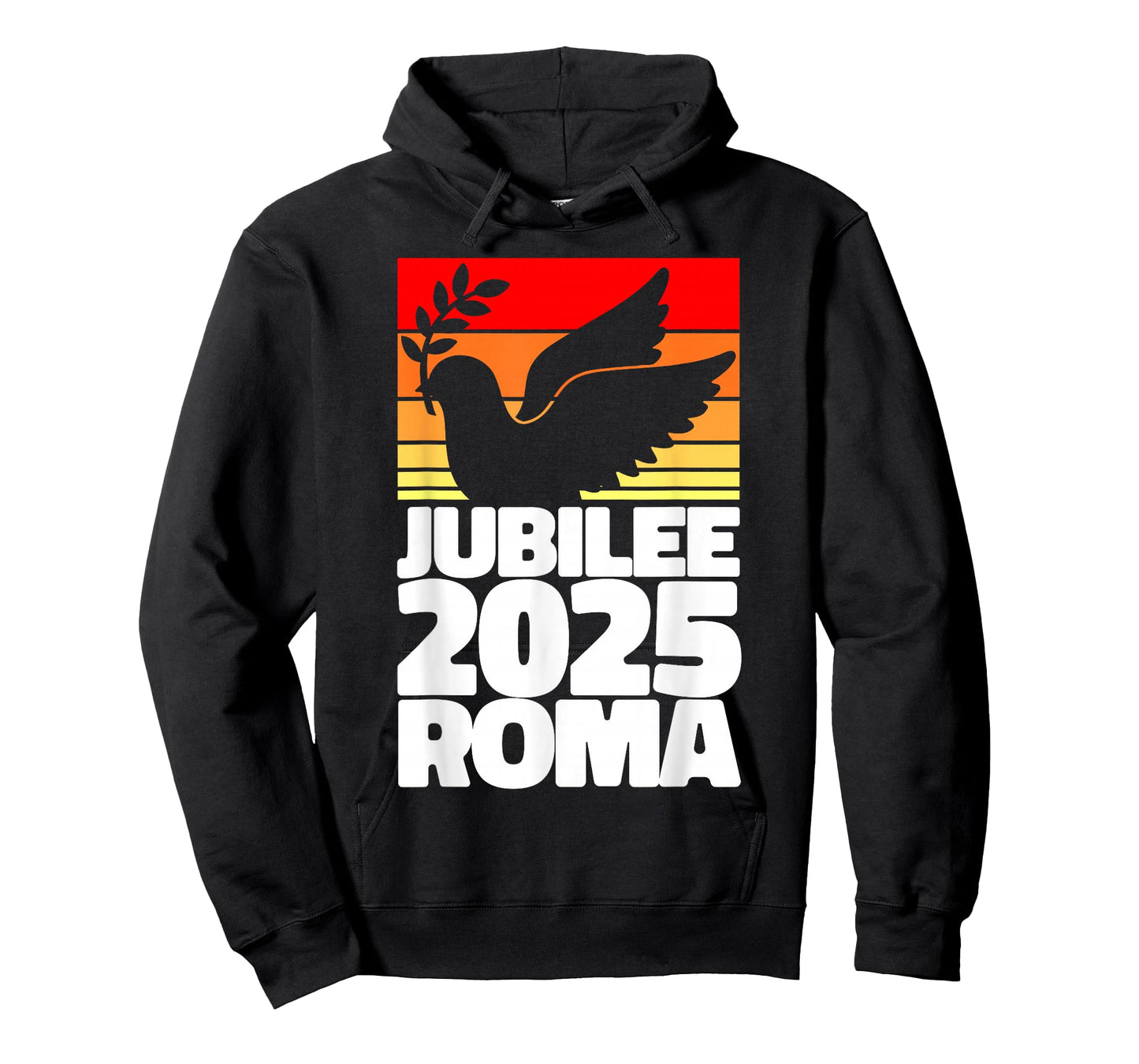 Jubilee 2025 Roma Peace Dove Striped Sunrise Holy Faith Year T-Shirt