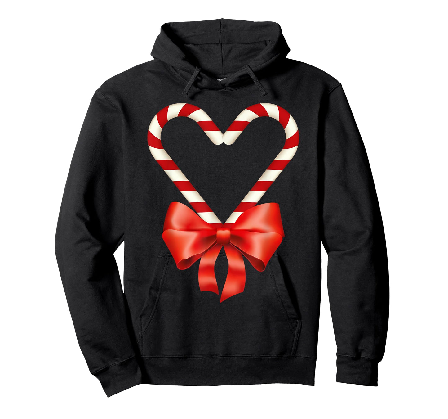 Christmas Candy Cane Heart for Children Men Women T-Shirt