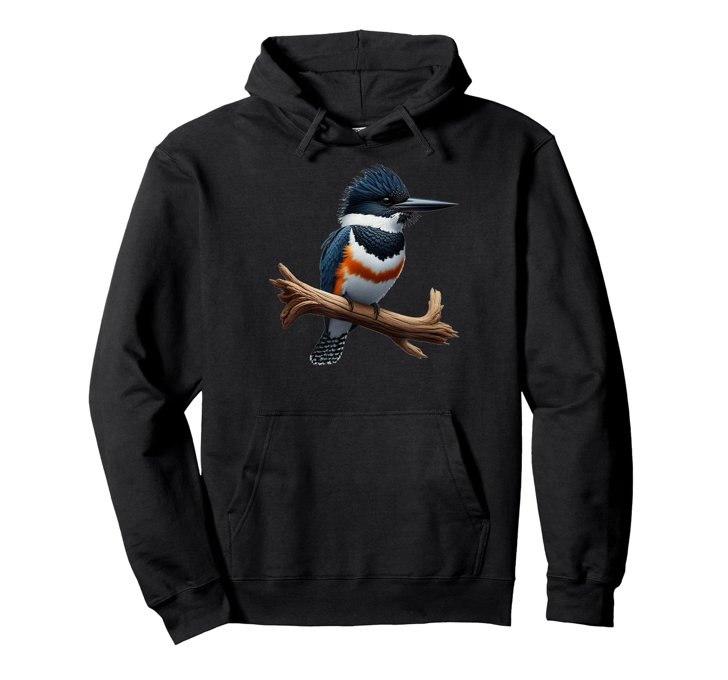 Bird Series. Belted Kingfisher Bird. Artist's Rendition. T-Shirt