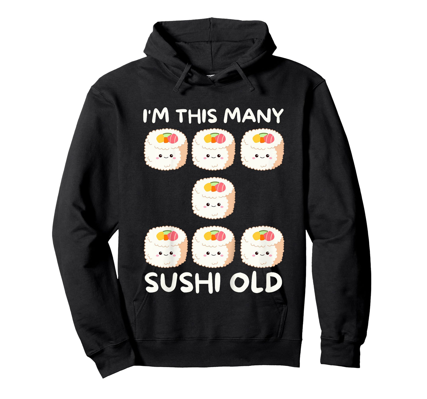 I'm This Many Sushi Old, Kawaii Sashimi 7th Birthday 7 Years T-Shirt