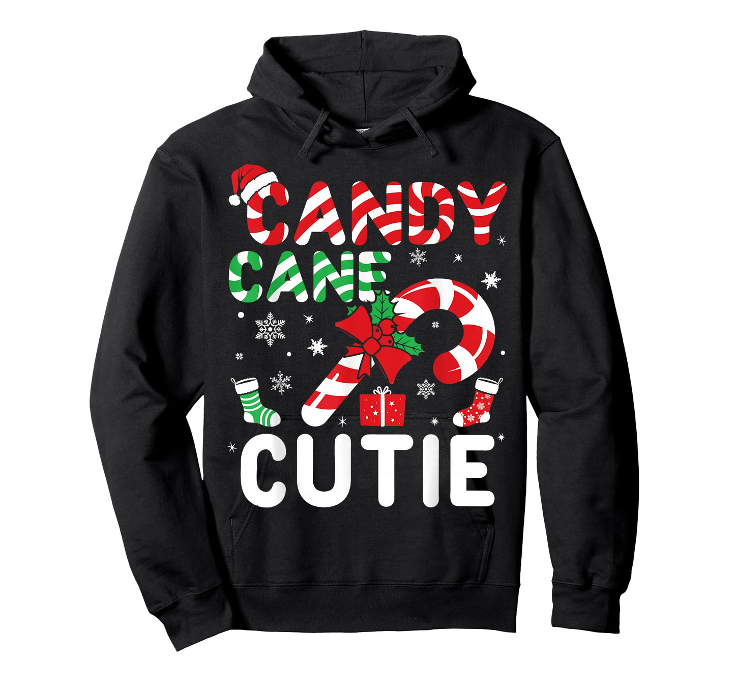 Christmas Candy Cane Cutie Xmas Kids Boys Girls Teens Adults T-Shirt