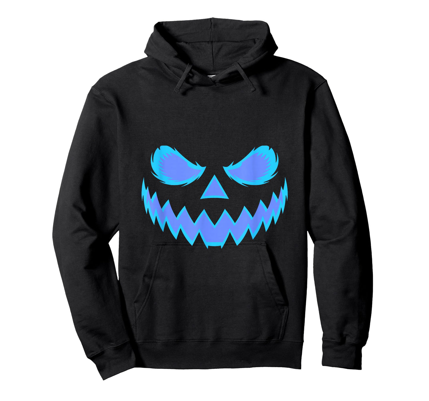 Blue Jack O Lantern Halloween Pumpkin Face Men Women Kids T-Shirt