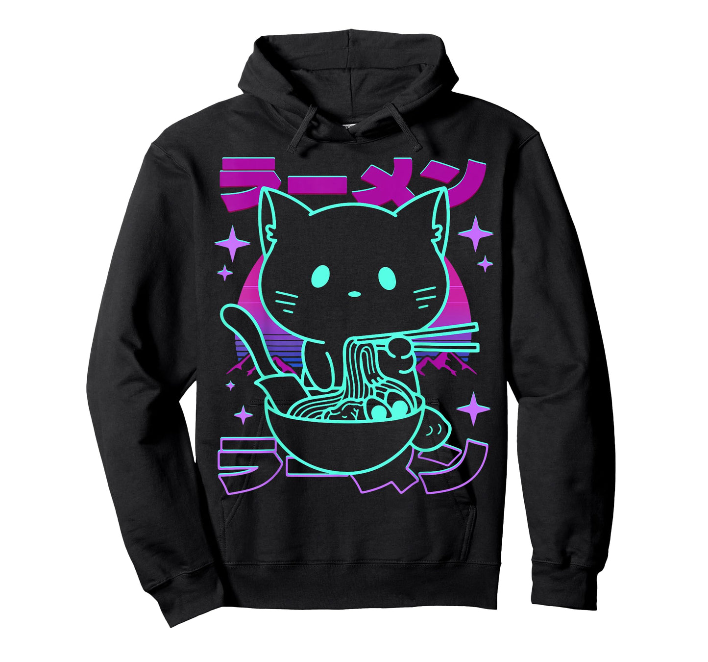Anime Ramen Cat Retro Japanese Noodles Aesthetic Kawaii cat T-Shirt