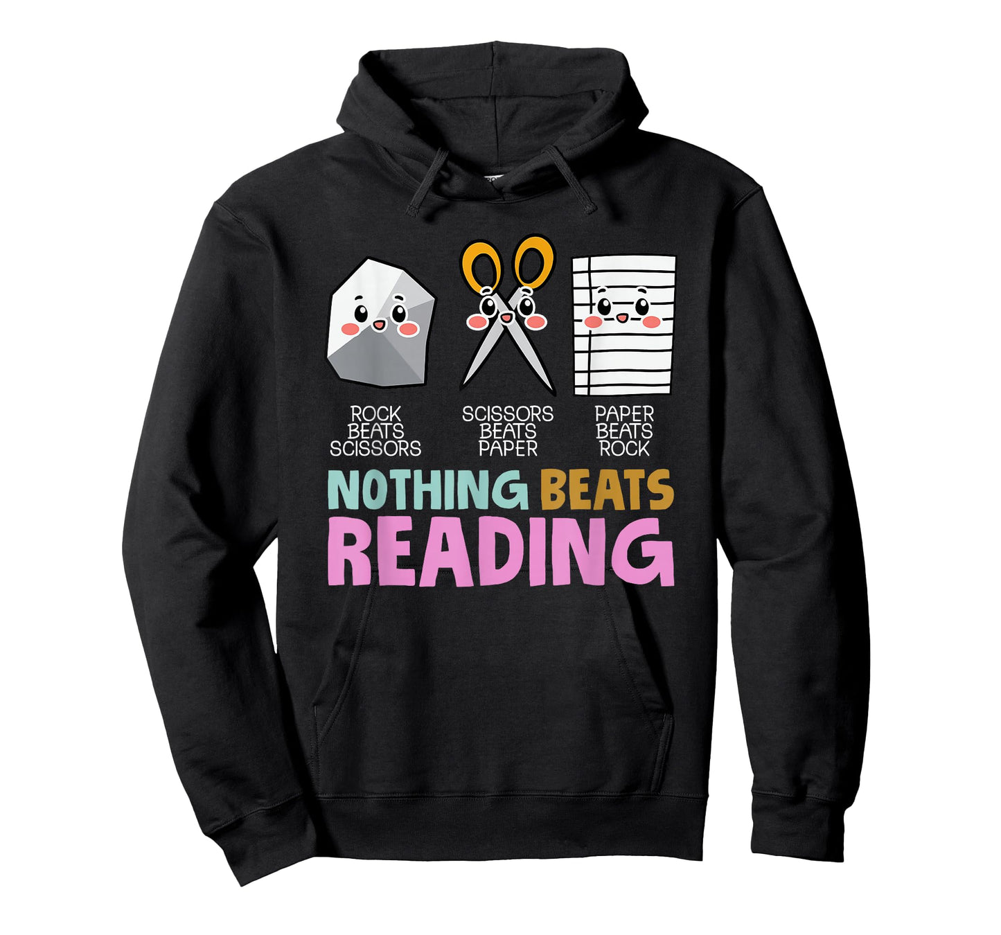 rock paper scissor nothing beats reading T-Shirt