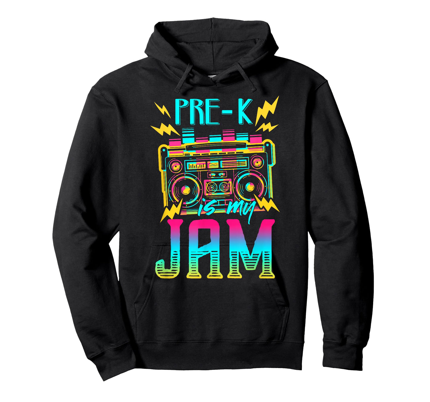 Pre-K Is My Jam-vintage 80s Teacher Student Preschool T-Shirt for Men Women Girls Kids