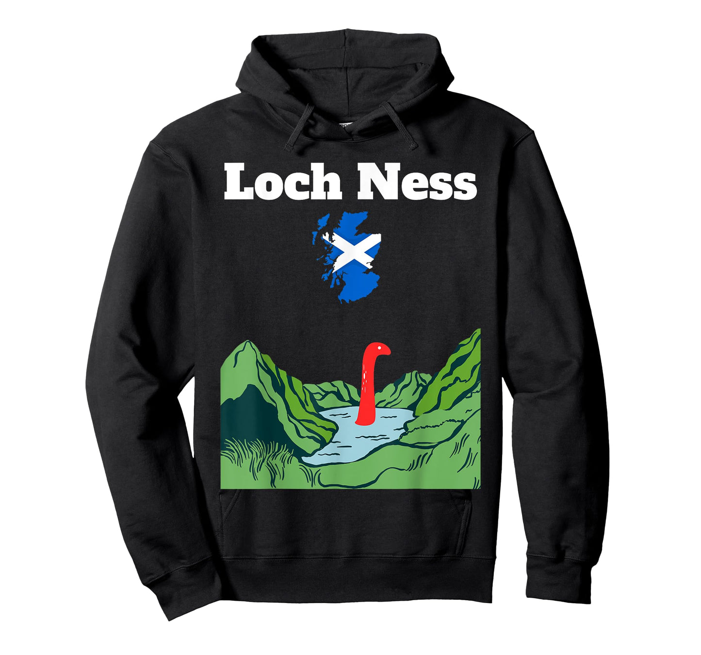 Loch Ness souvenir monster Nessie Scotland map Highland T-Shirt