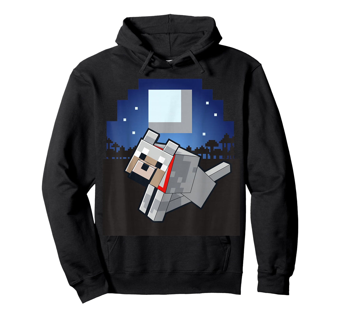 Minecraft Wolf Companion With Collar And Logo T-Shirt