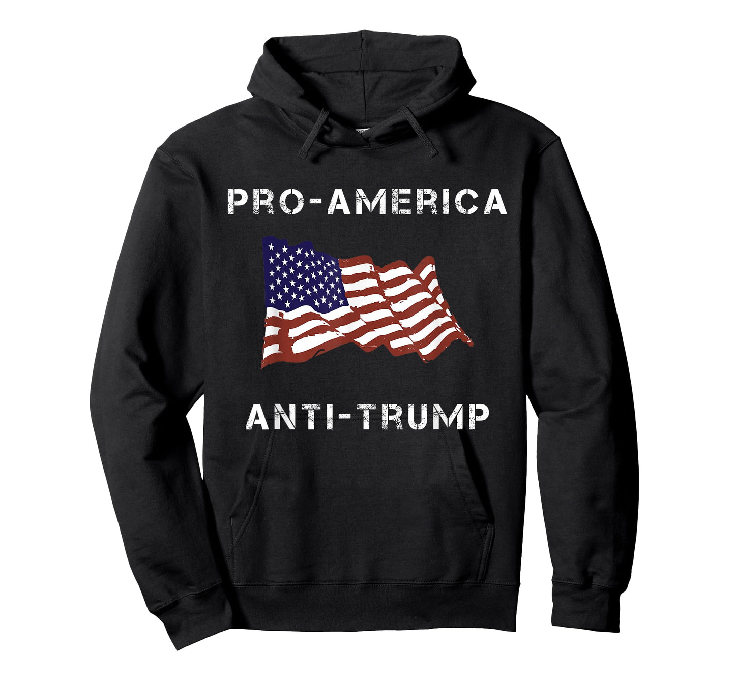Pro-America Anti-Trump American USA Flag T-Shirt