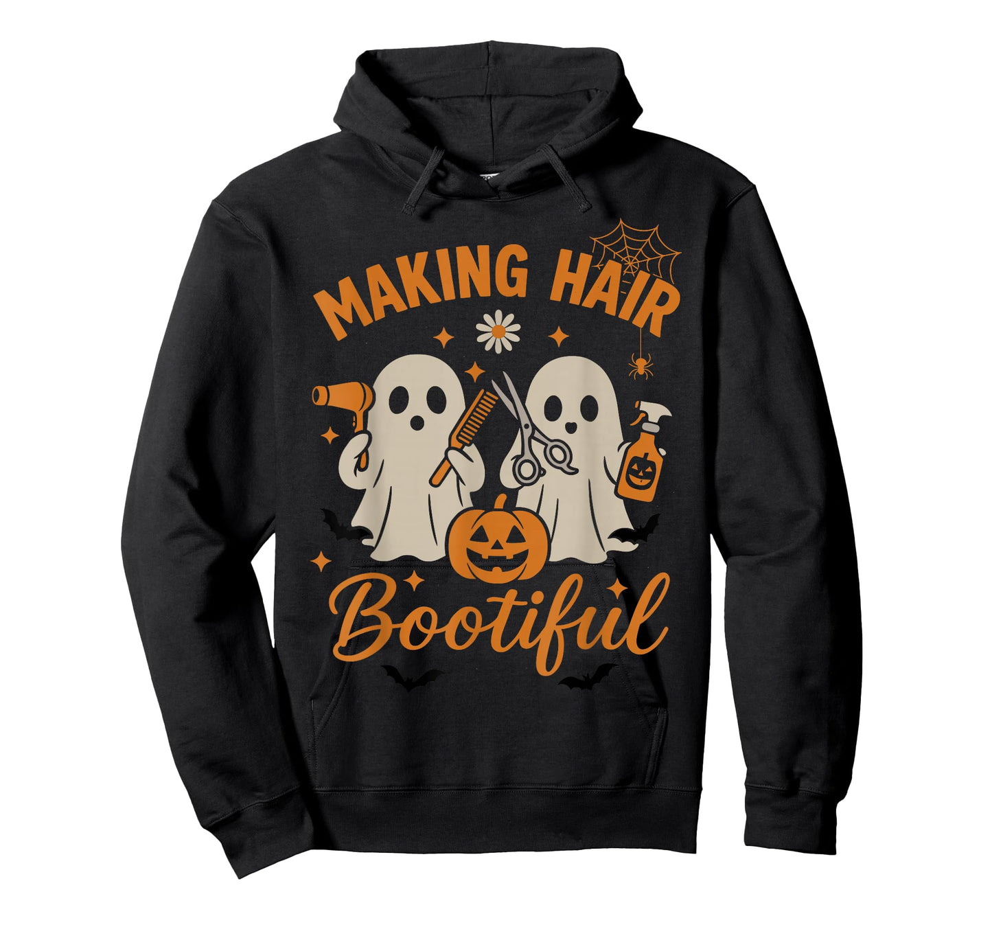 Making Hair Bootiful Funny Scary Ghost Hairdresser Halloween T-Shirt