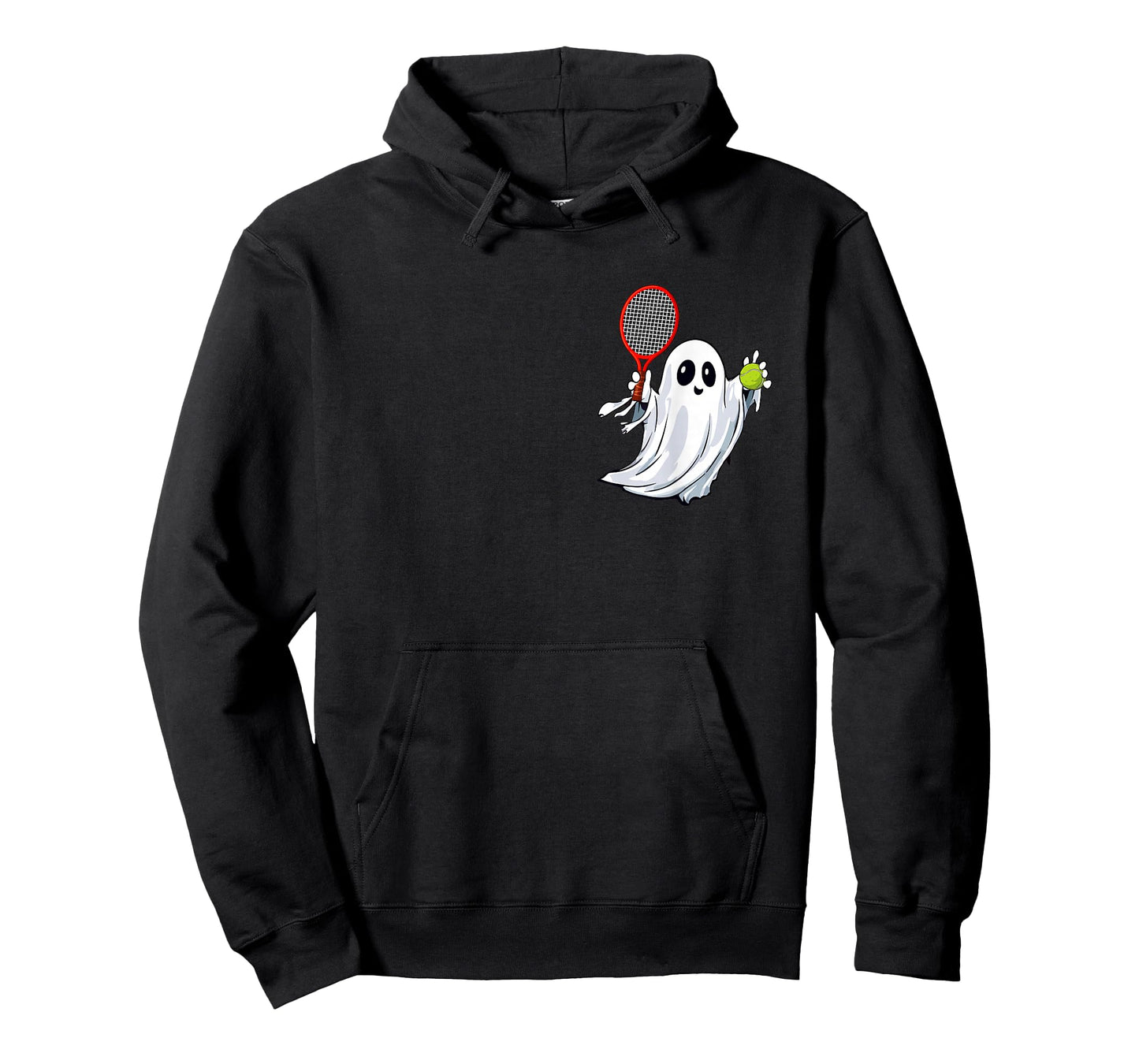 Boo Ghost Playing Tennis Halloween Costume Player Kids T-Shirt