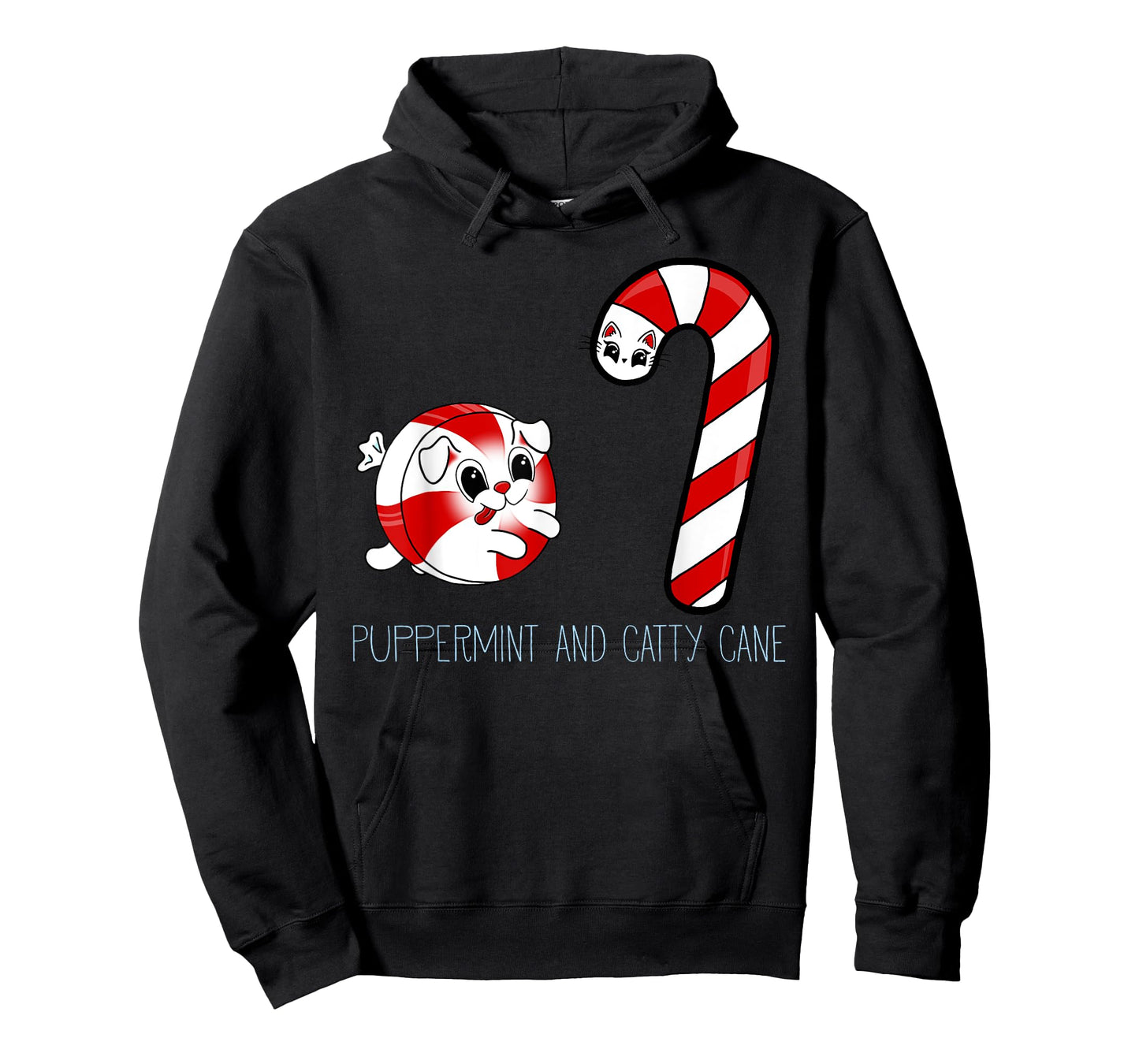Puppermint and Catty Cane - Peppermint Puppy Candy Cane Cat