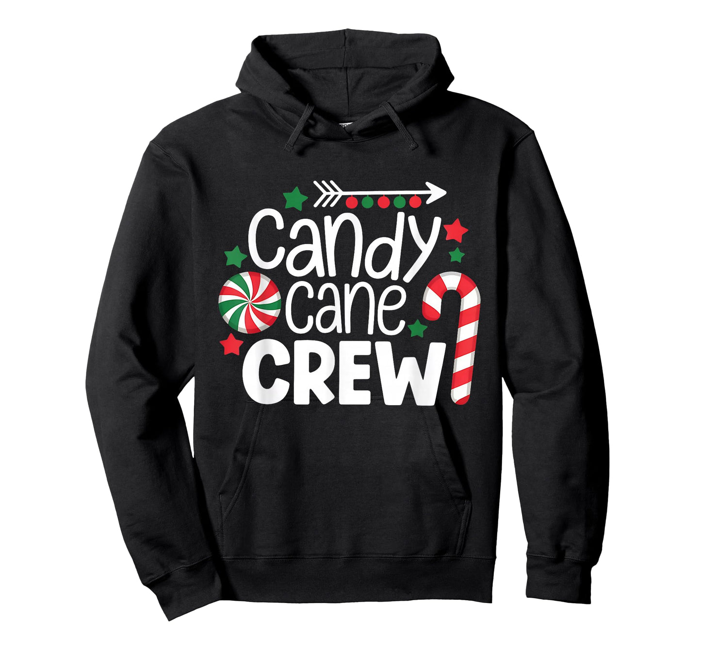 Christmas Candy Cane Crew Shirt Women Girls Boys Kids Xmas T-Shirt