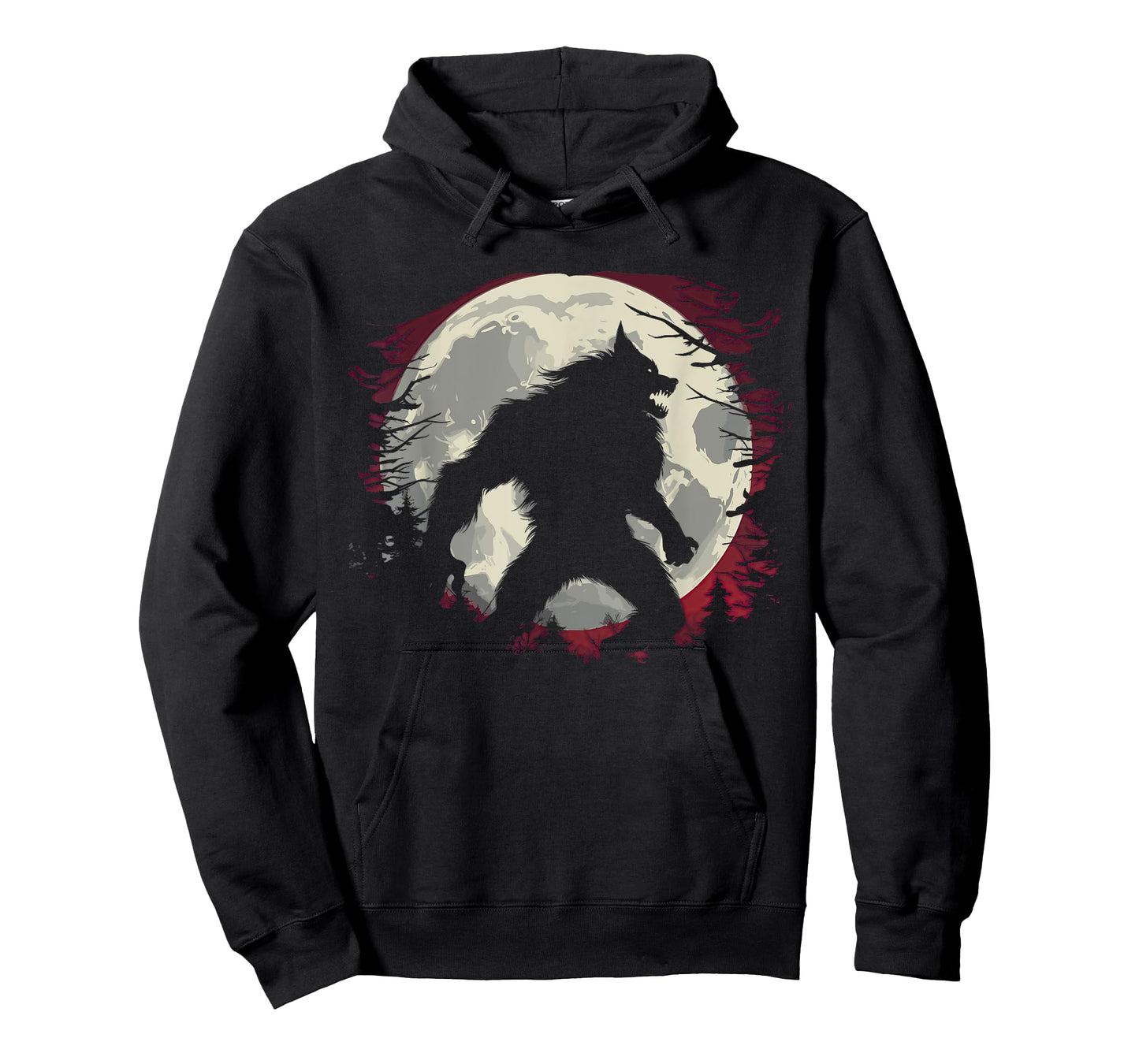 Werewolf Full Moon Creepy Monster Folklore T-Shirt