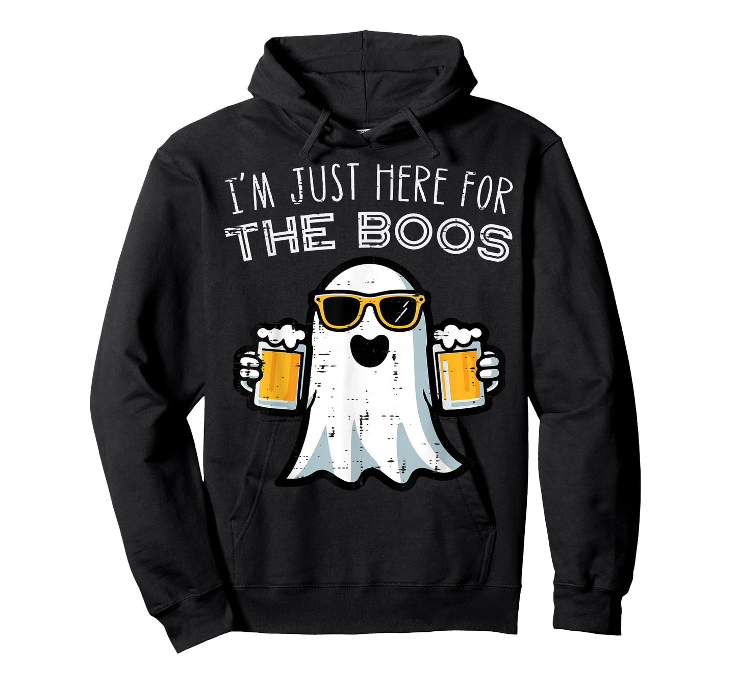 Halloween Ghost Here for Boos Funny Costume Dad Men Women T-Shirt