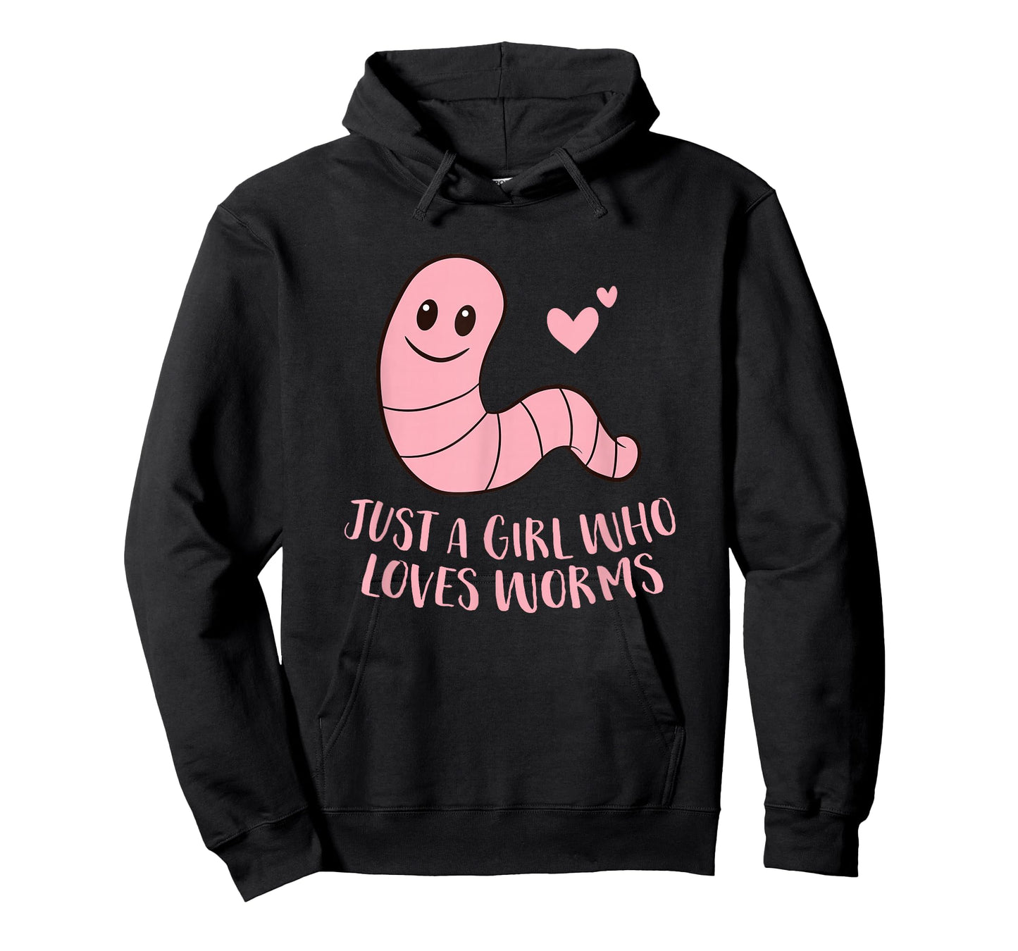 Just a Girl Who Loves Worms Cute Worm Girl T-Shirt Small