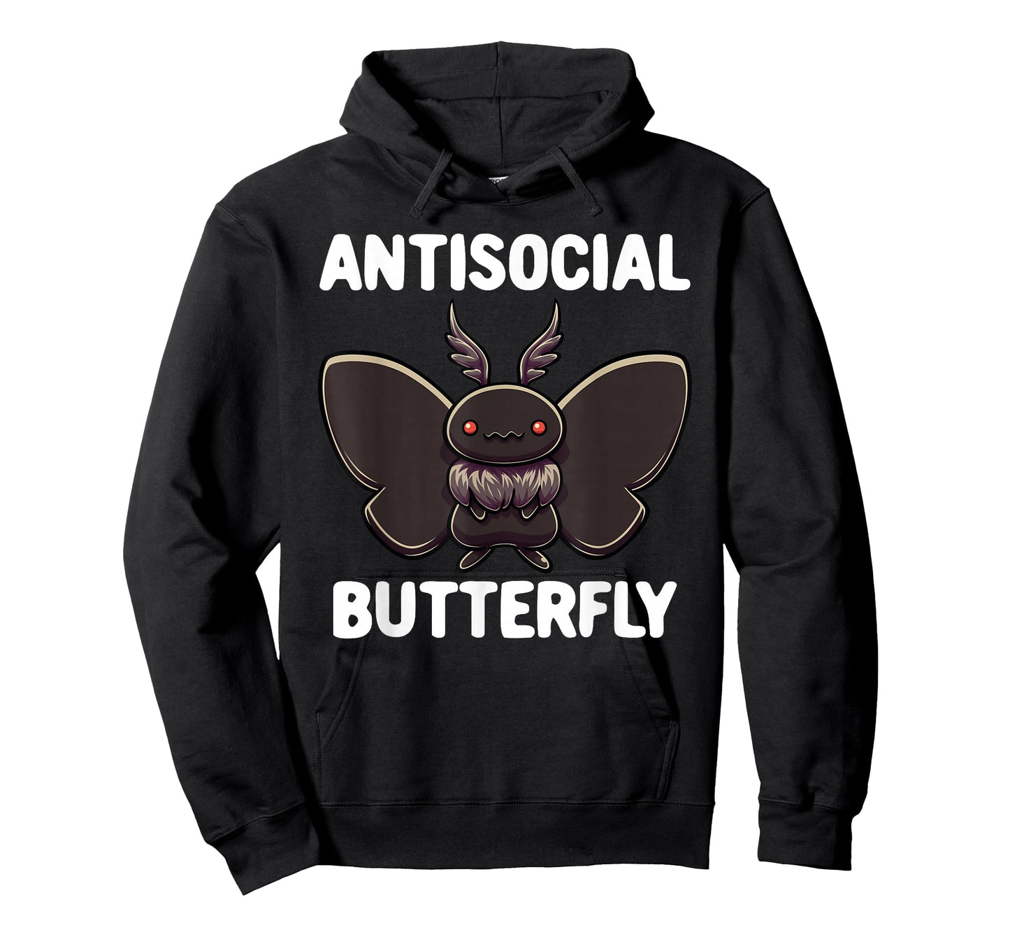 Mothman Shirt Antisocial Butterfly Introvert Cryptid T-Shirt