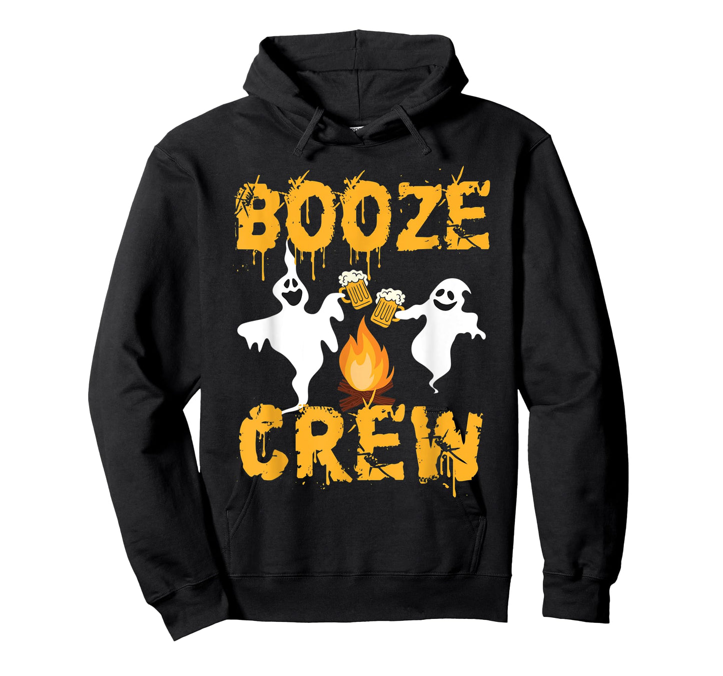 Booze Crew – Halloween Beer Drinke Ghost Camping Lover T-Shirt