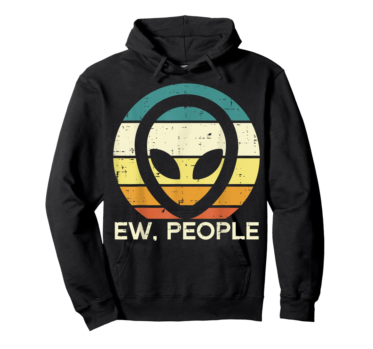 Alien Face Ew People Funny Ufo Introvert Men Women Kids Teen T-Shirt