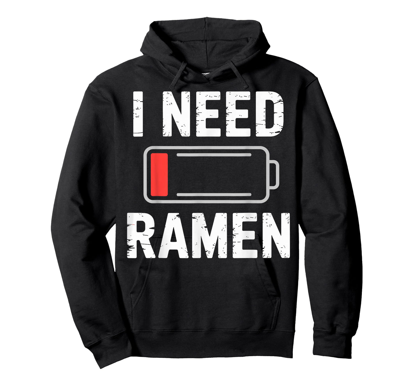 I Need Ramen Low Battery Japanese Kawaii Food Humor T-Shirt