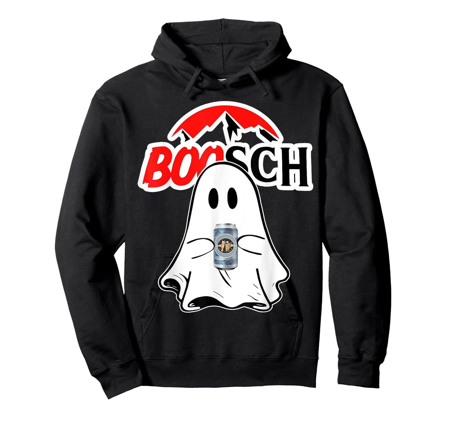 Boosch-Beer Halloween Funny Ghost Drinking Beer Women Men T-Shirt