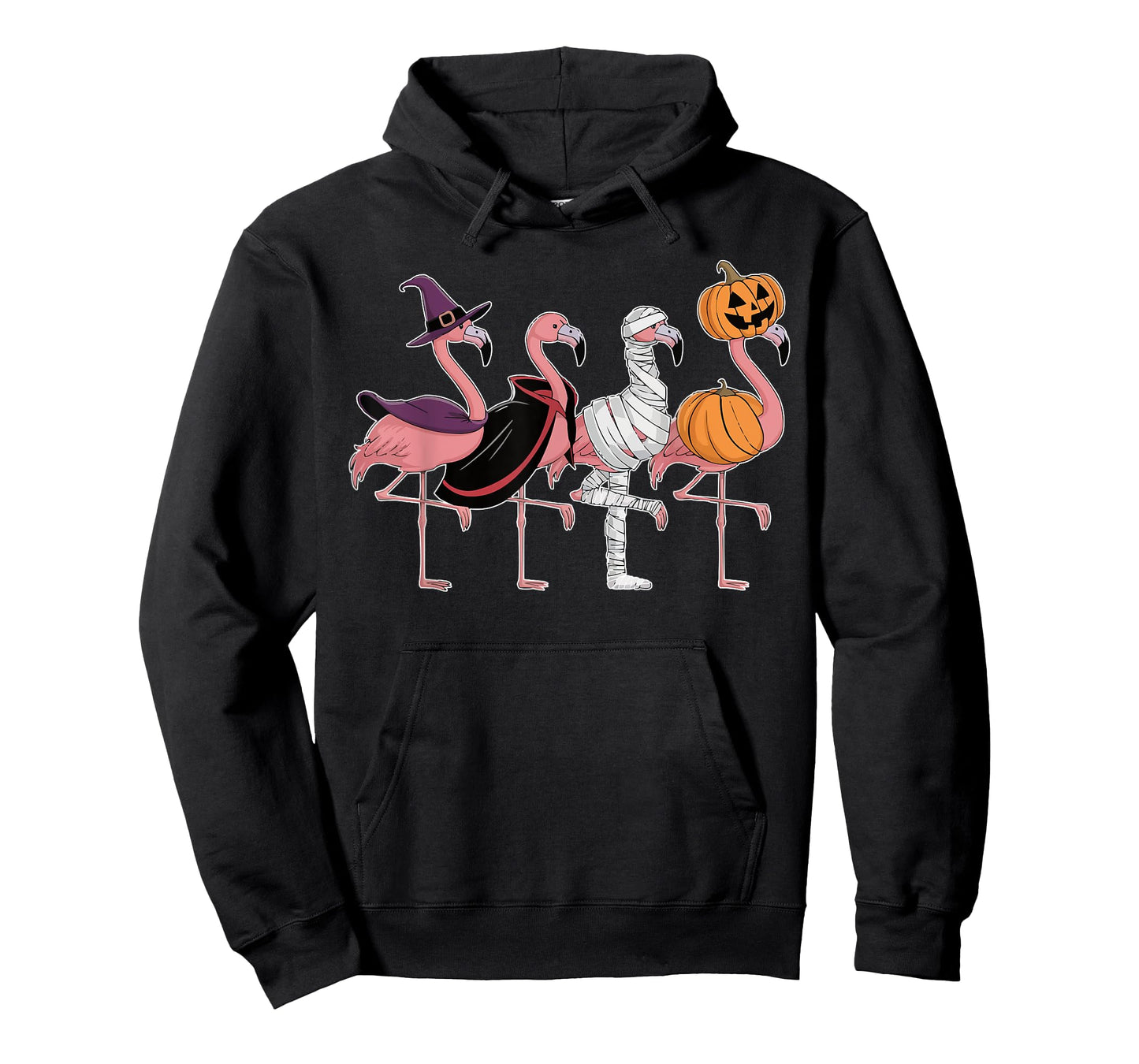 Flamingo Halloween Spooky Wading Bird Scary Trick Or Treat T-Shirt