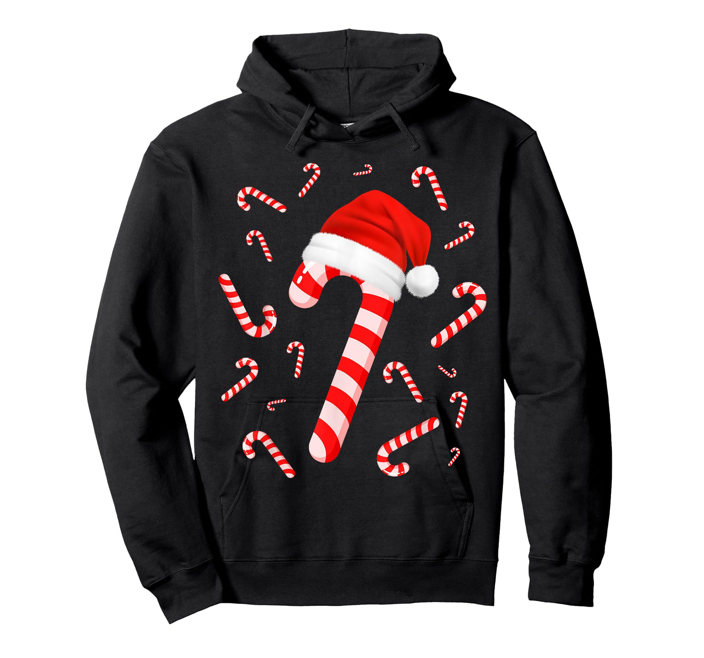 Funny Red and White Candy Crew Santa Merry Christmas Xmas T-Shirt