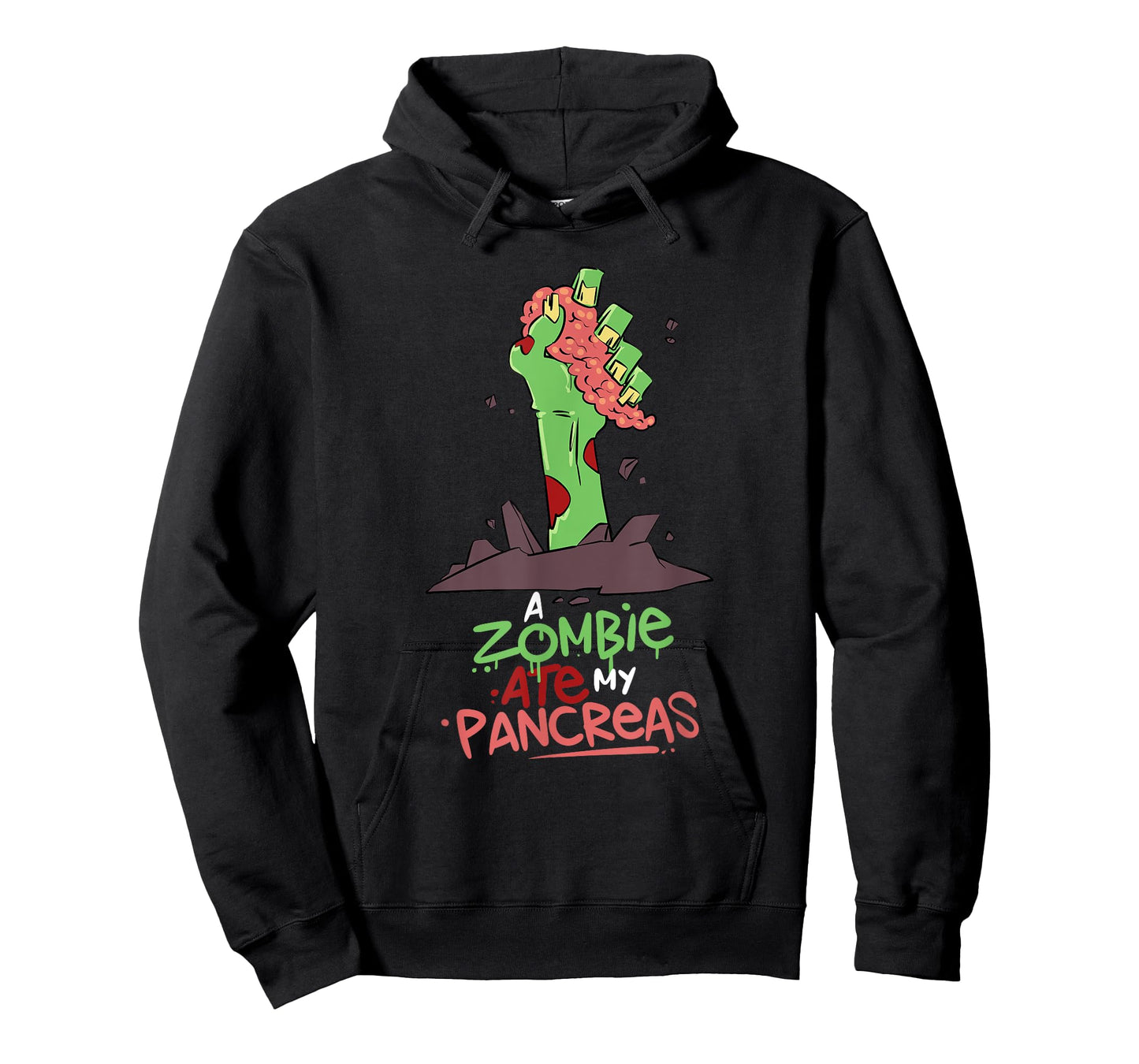 A Zombie Ate My Pancreas Type 1 Diabetes T1D Awareness T-Shirt