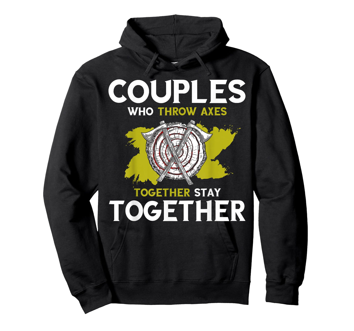 Axe Throwing Couple Together Axe Thrower Hatchet Throw T-Shirt