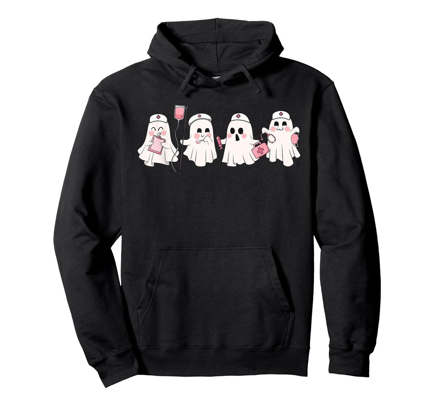 Funny Ghost Spooky Nurse Halloween Cute RN Nurse T-Shirt