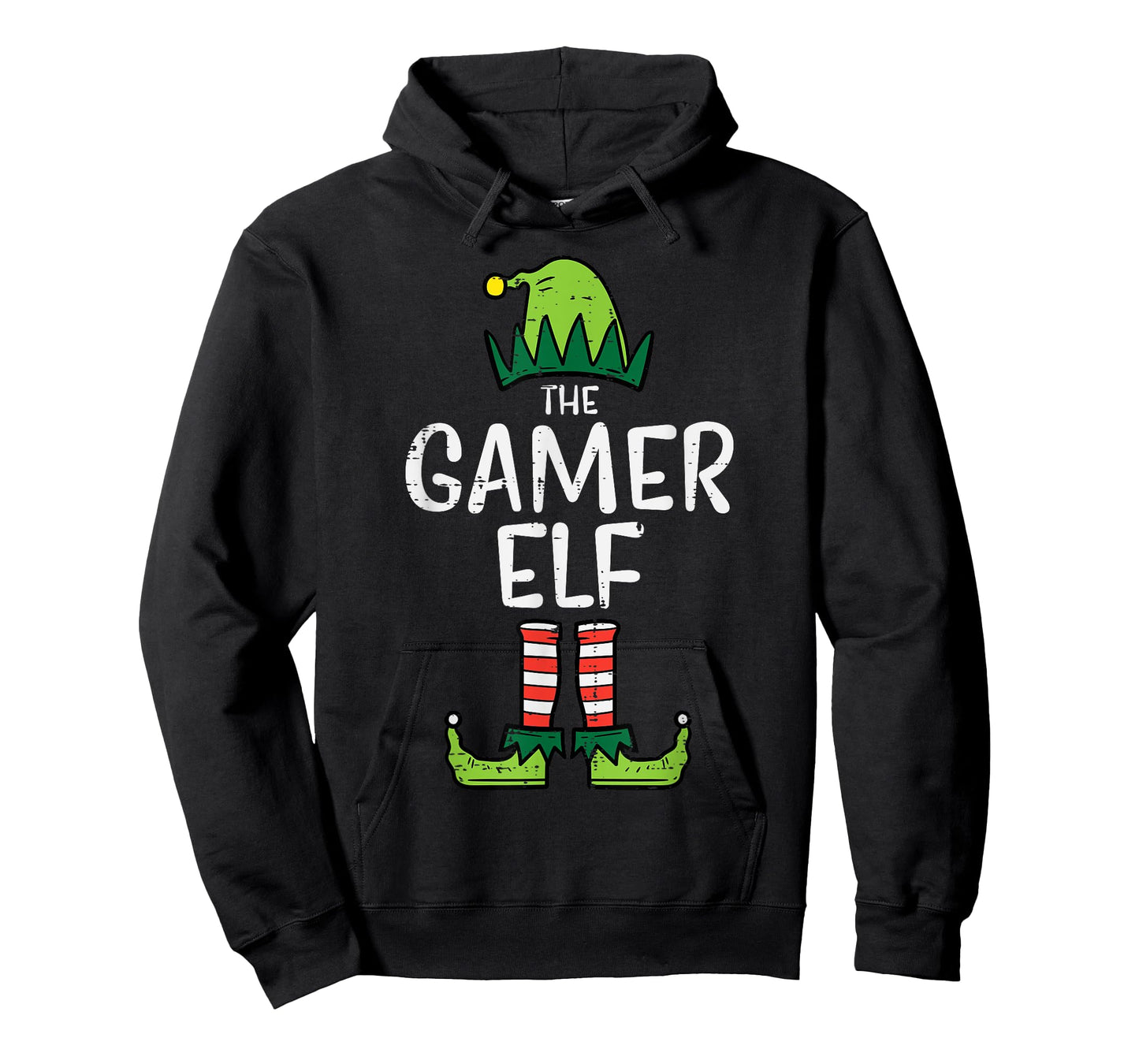 Gamer Elf Xmas Christmas Family Boys Men Kids Girls Youth T-Shirt