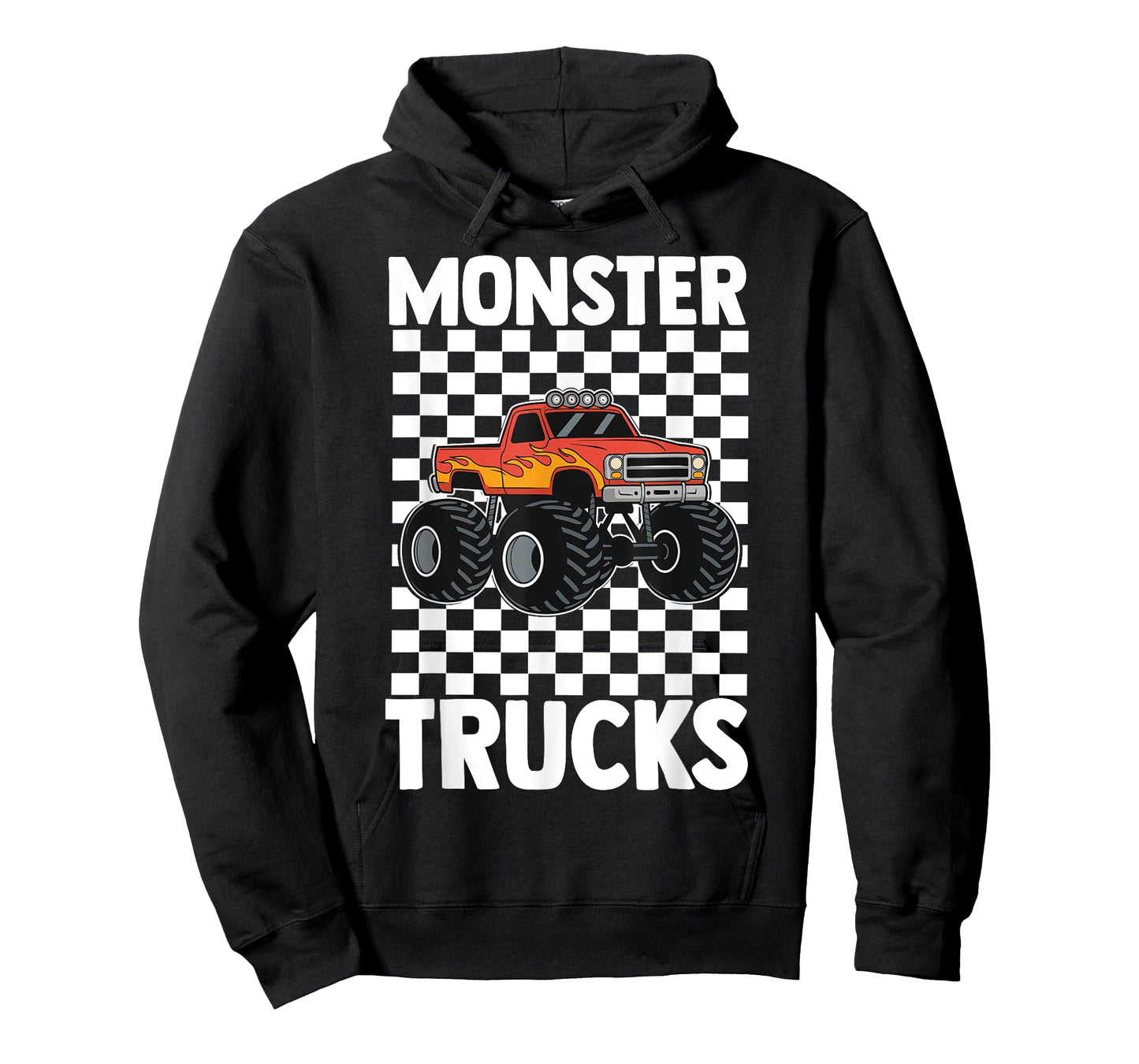 Monster Truck for Toddlers Kids Monster Truck Retro Vintage T-Shirt
