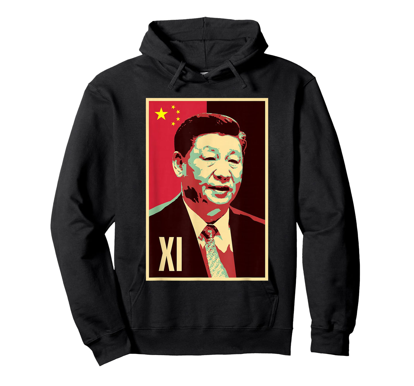 Chinese Patriotic Designs and Merch Xi Jinping China Chinese President Chairman Zhongguo CCP PRC Unisex-Adults Black Short Sleeve Classic Fit T-Shirt