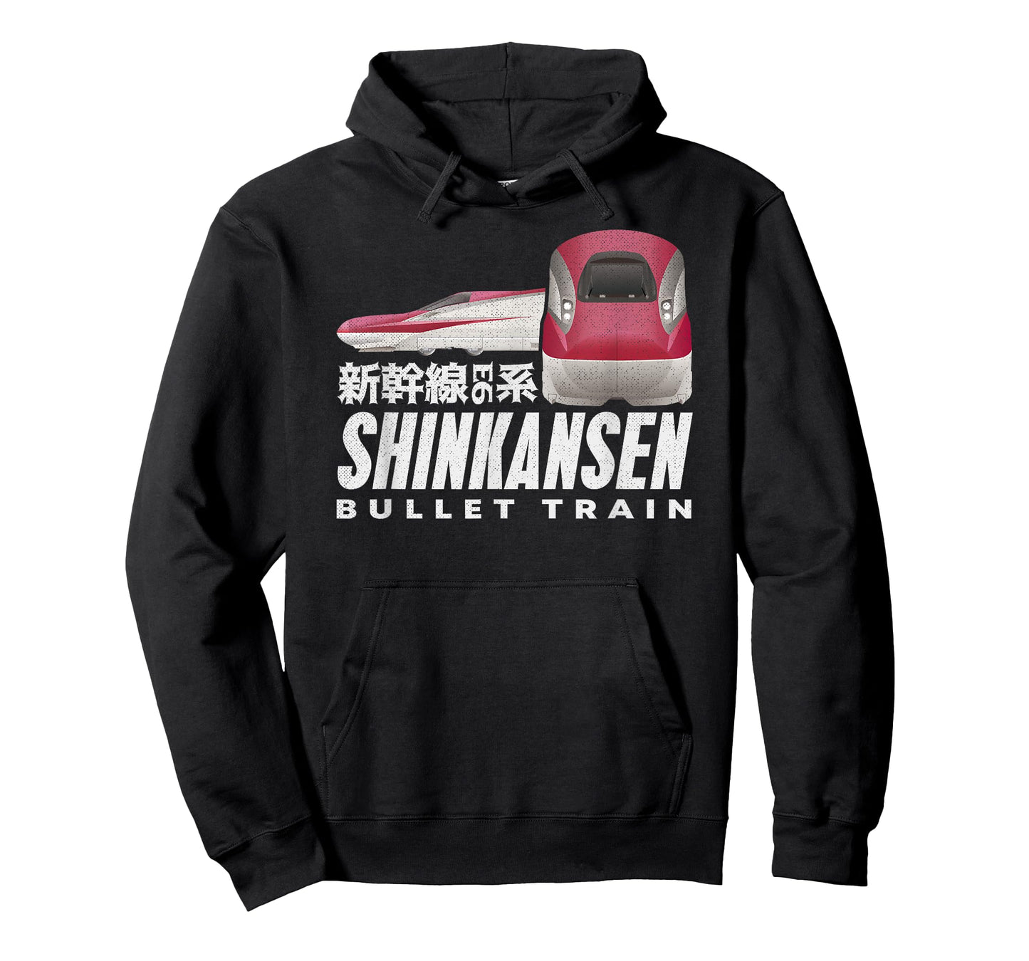 Bullet Train Shinkansen Japanese Kanji Japan Rail Train Fan T-Shirt