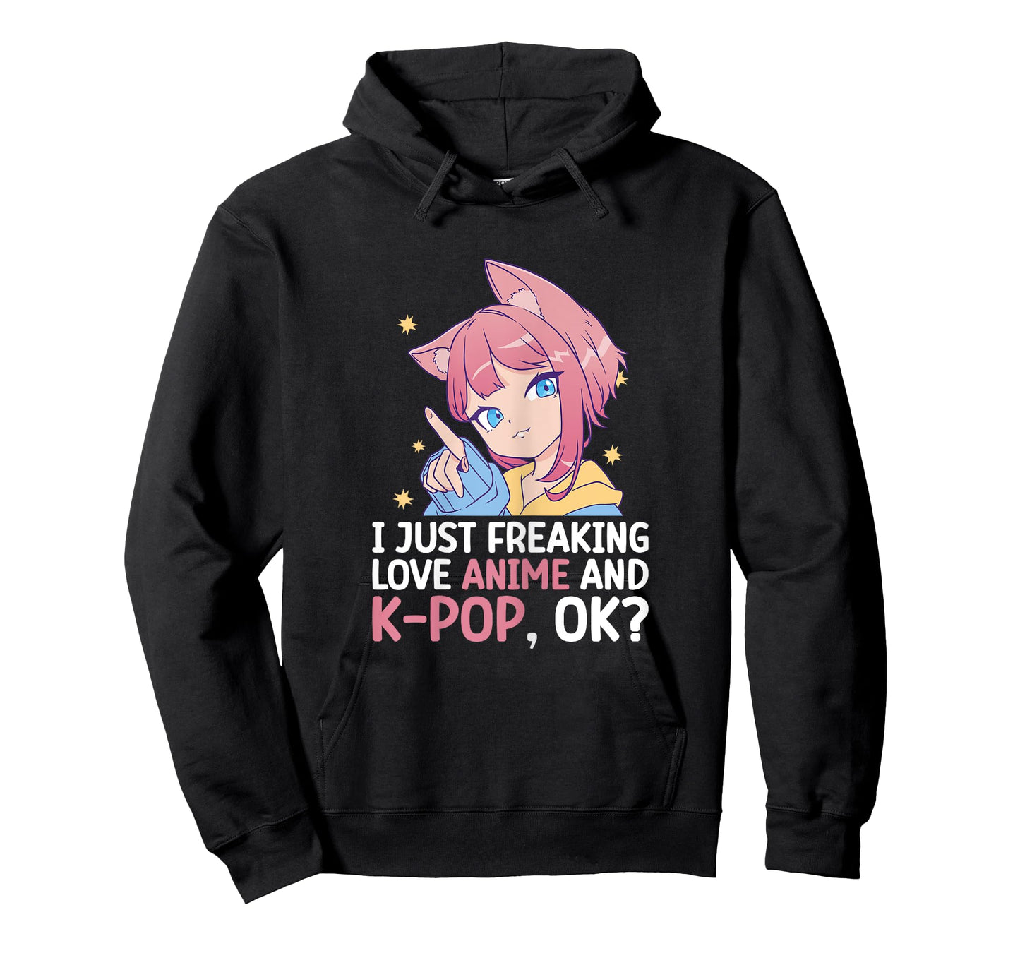 I Just Freaking Love Anime And K-Pop Kdrama Kpop Teen Girl T-Shirt