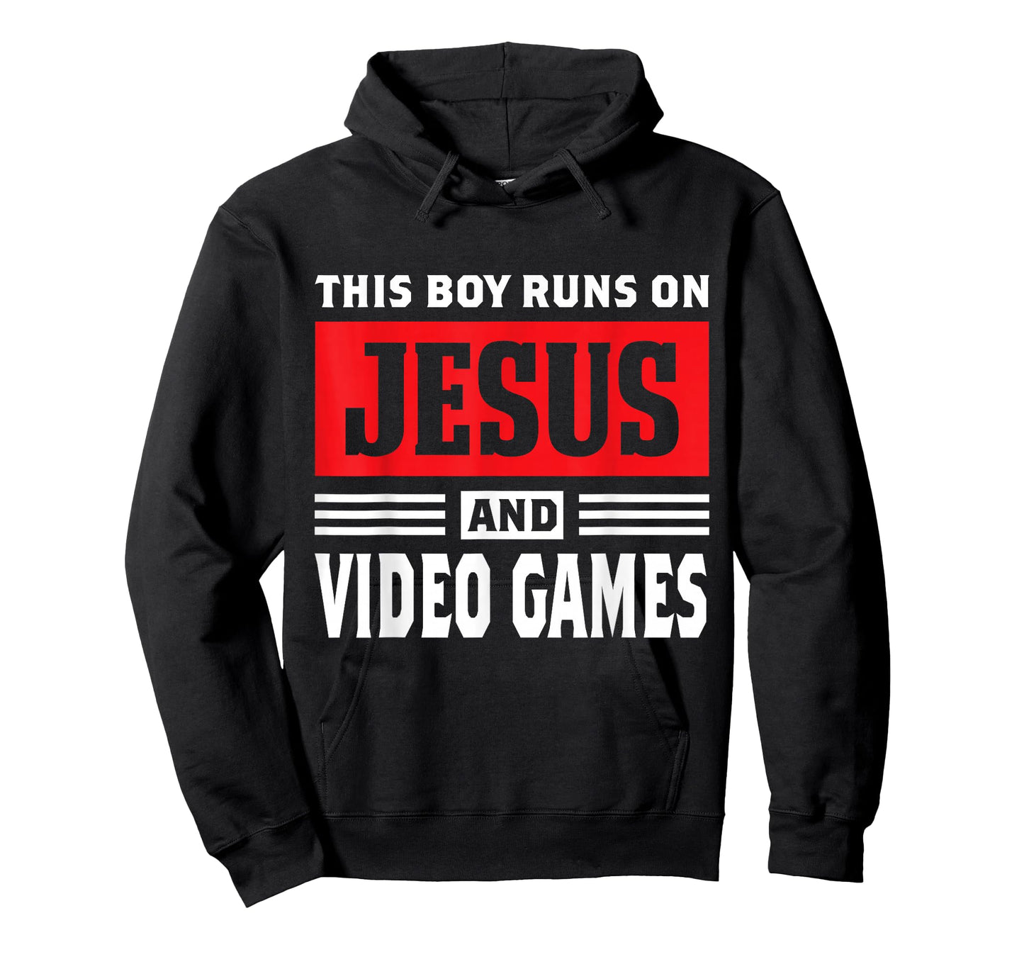 This Boy Runs On Jesus And Video Games Christian Gift T-Shirt