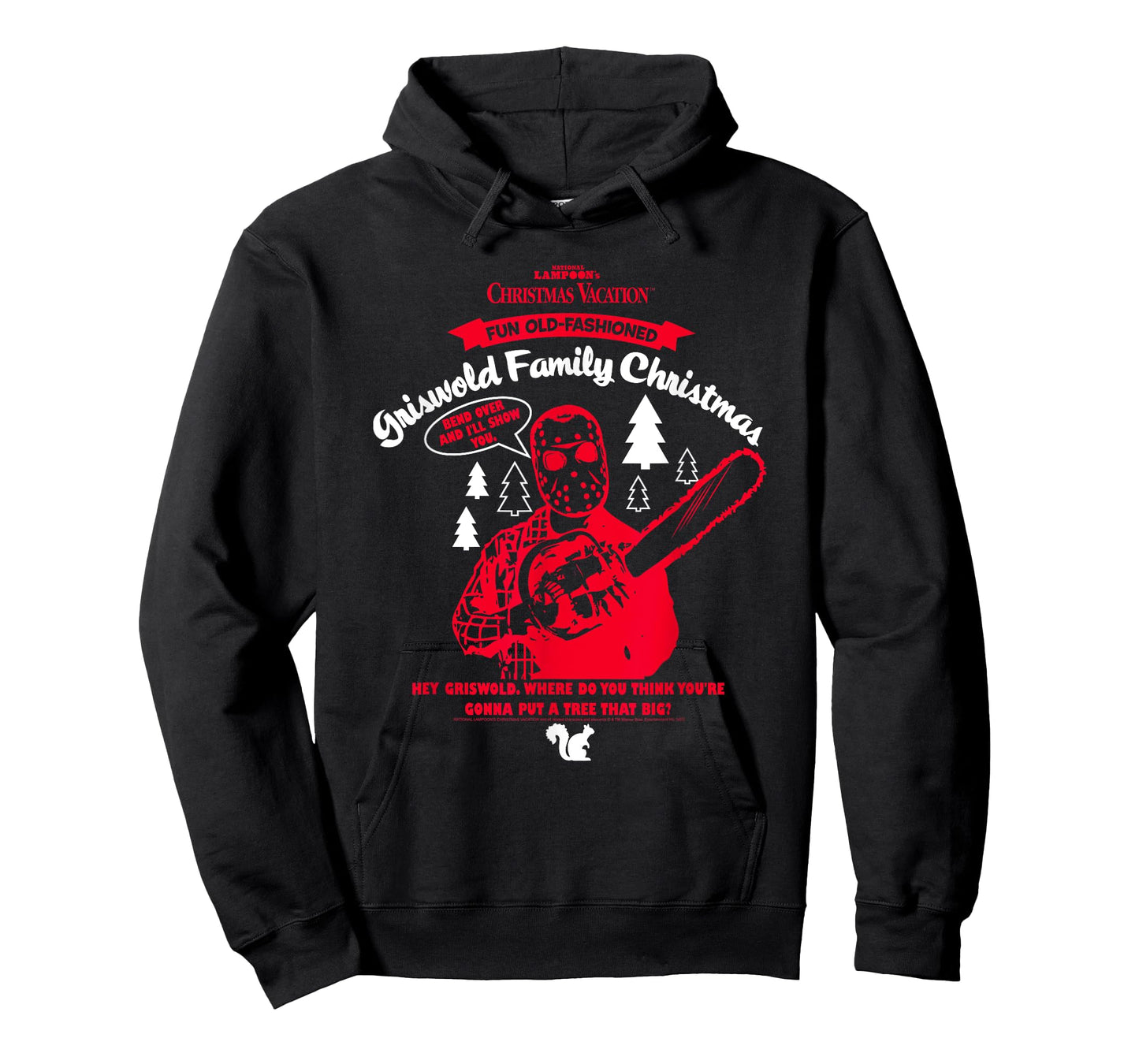 Christmas Vacation Clark Red Chainsaw Funny Holiday Movie T-Shirt