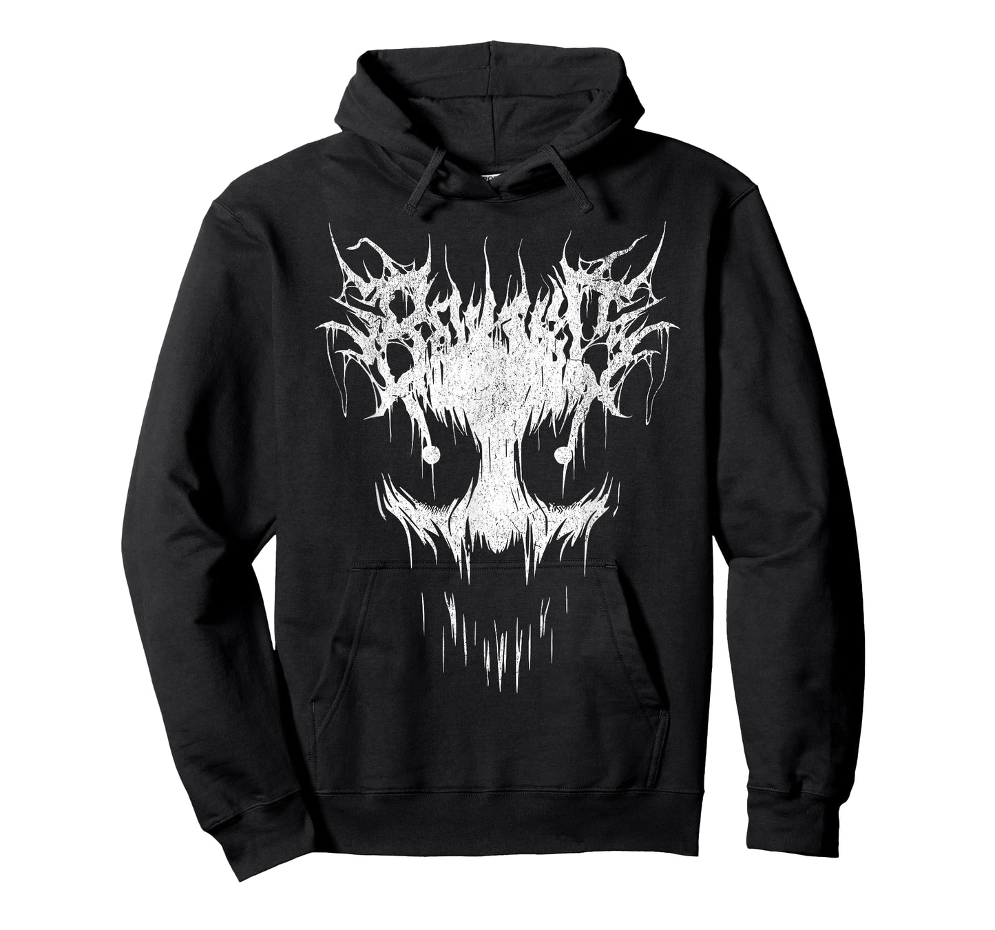 Be Kind Black Death Metal Font Creepy Ghost Face Metalhead T-Shirt