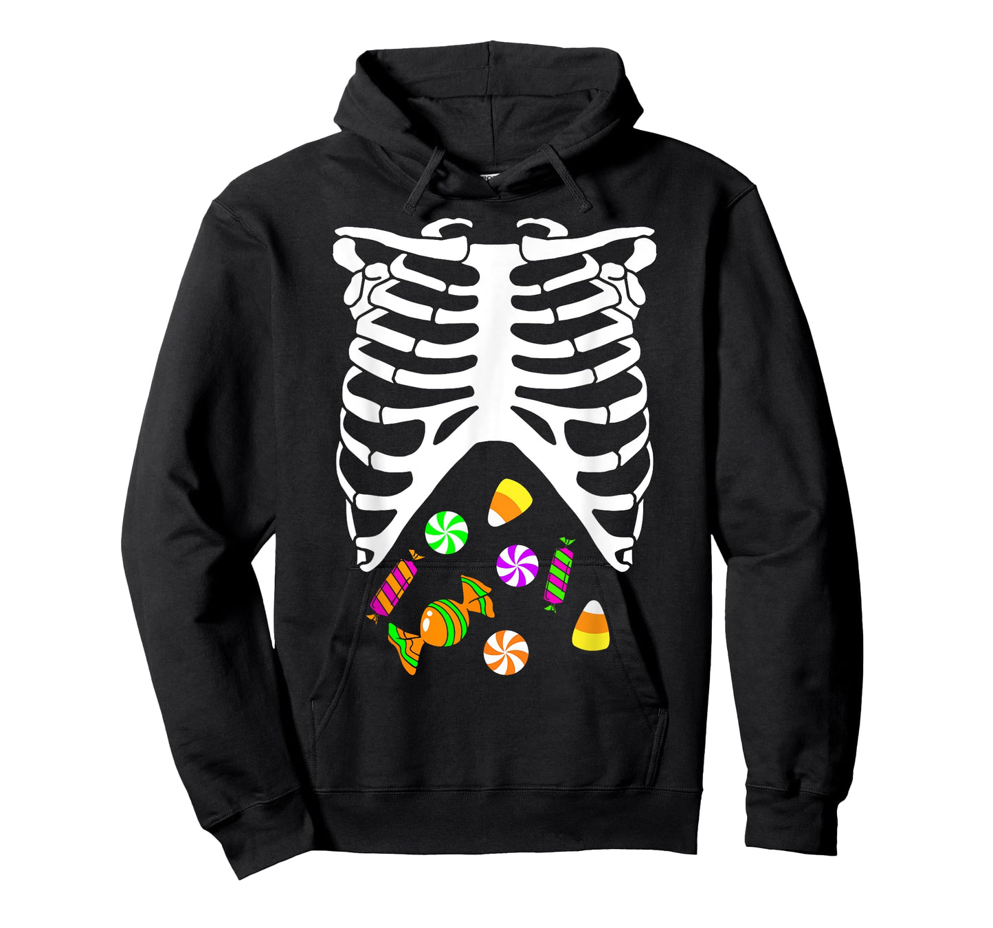 Skeleton Tummy Full of Candy Halloween Costume T-Shirt