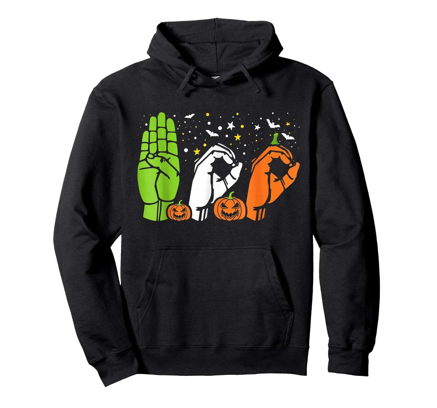 Boo Hands American Sign Language ASL Halloween Pride T-Shirt