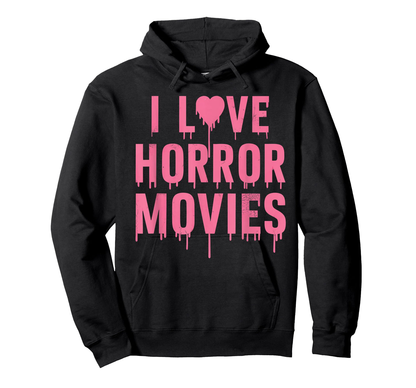 I Love Horror Movies For Girls Womens In Halloween Day T-Shirt