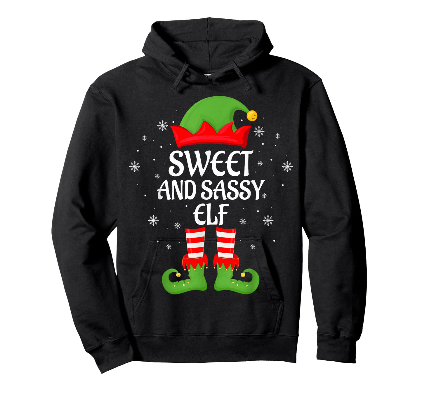 Sweet Sassy Elf Xmas Matching Family Elf Squad Christmas T-Shirt