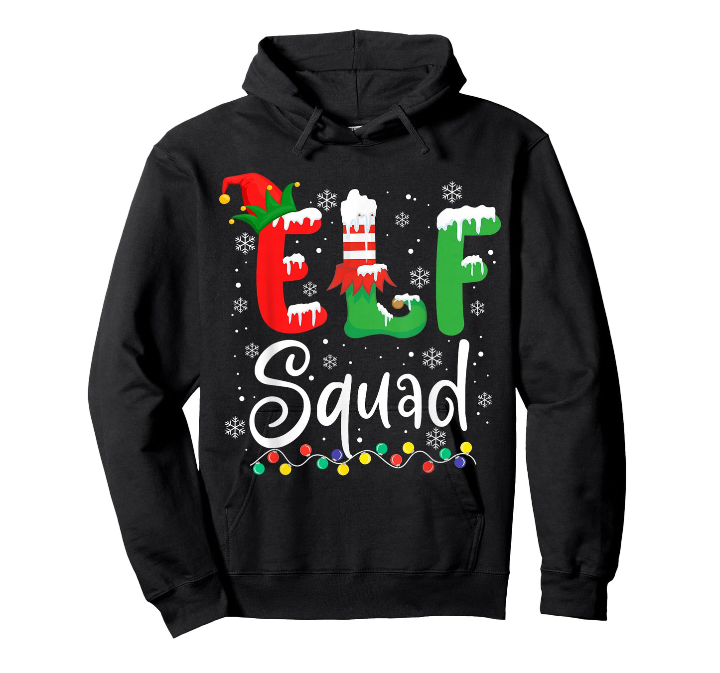Elf Squad Funny Elf Family Christmas Matching Pajamas Xmas T-Shirt